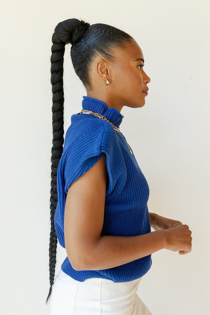 mode, simone power shoulder sweater