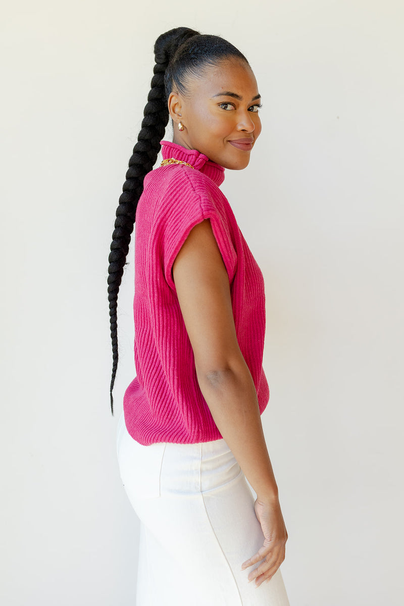 mode, simone power shoulder sweater