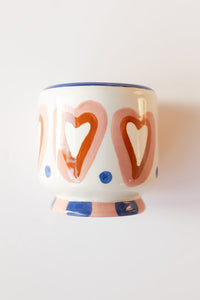 mode, hand painted candle, rosewood vanilla
