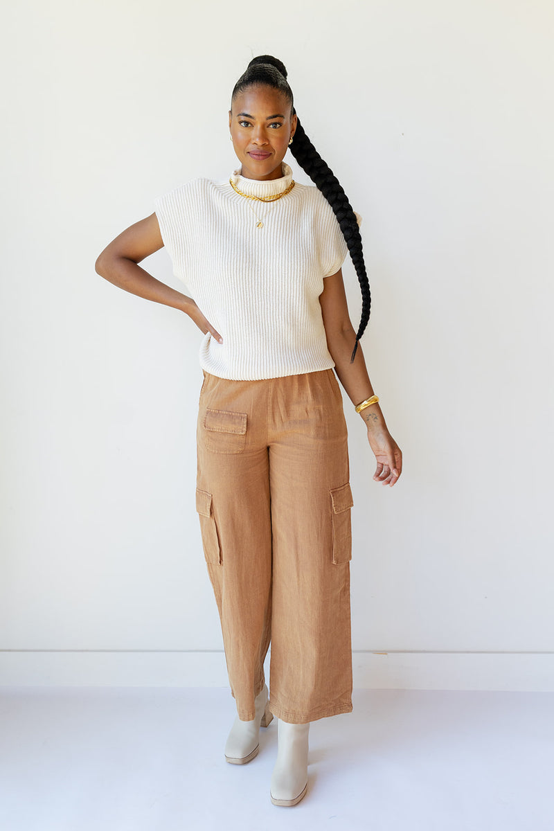 mode, simone power shoulder sweater
