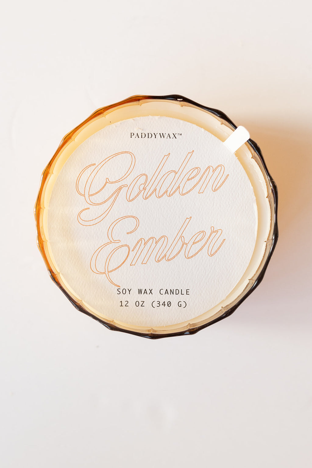 mode, 12oz ribbed glass candle
