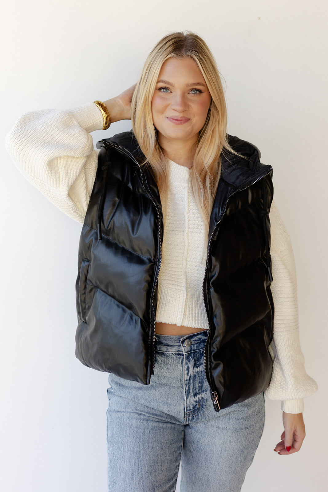 mode, zoya leather vest
