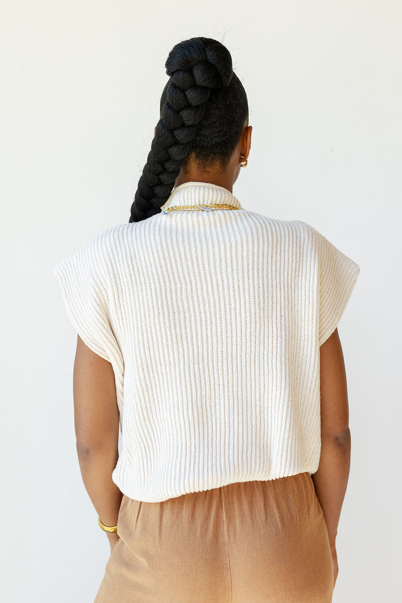 mode, simone power shoulder sweater