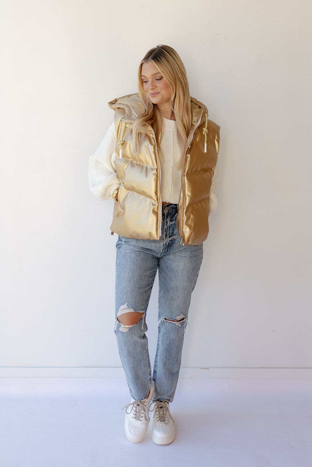 mode, zoya leather vest