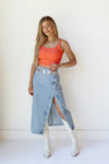 mode, quinn denim skirt