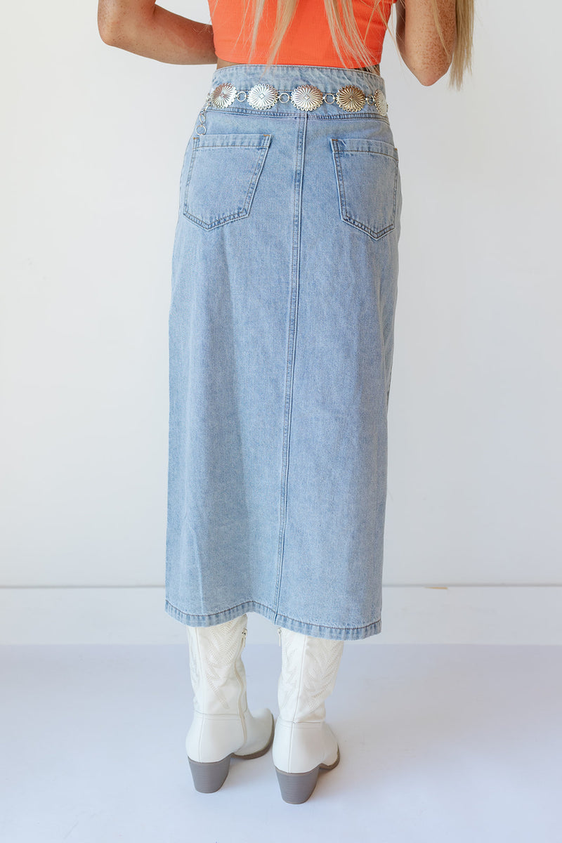 mode, quinn denim skirt