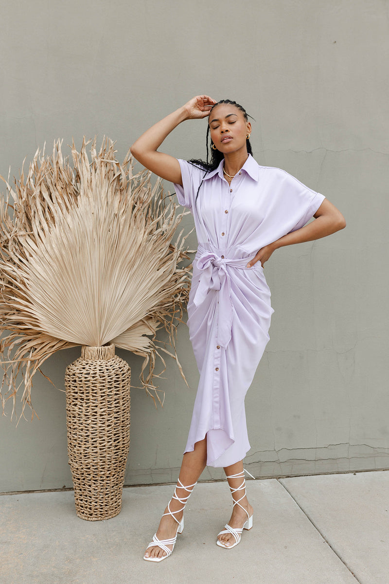 mode, rory midi tie dress