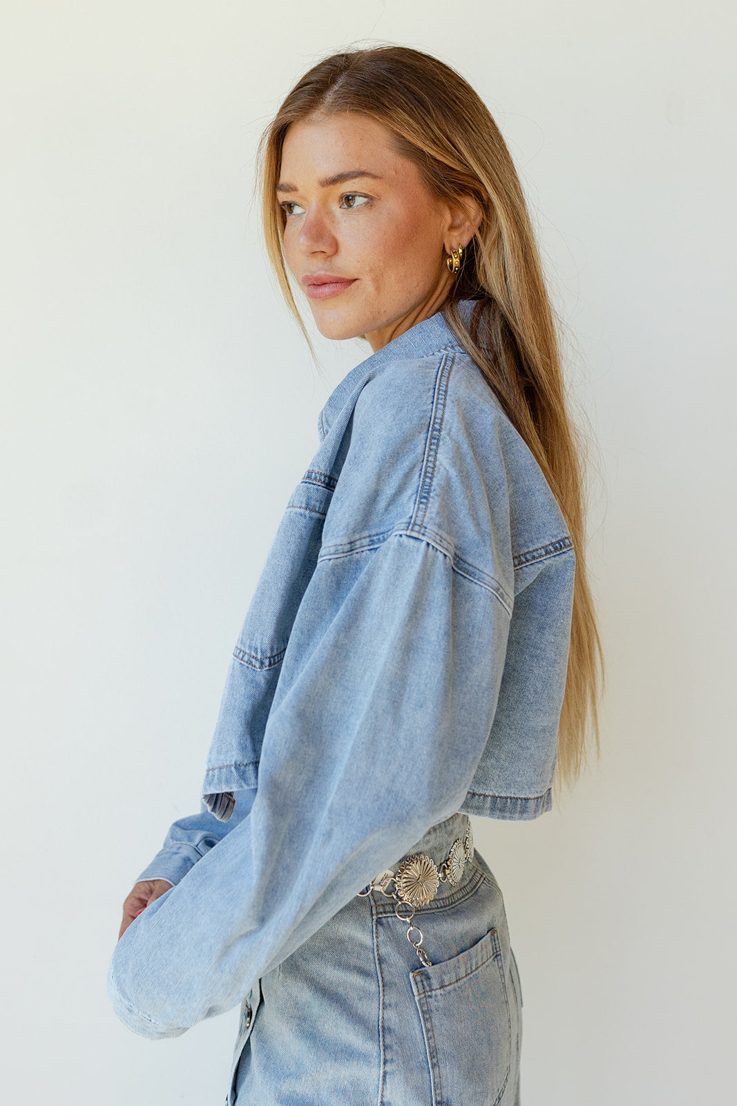 mode, quinn denim jacket