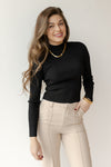 mode, macie mock neck top