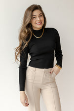 macie mock neck top