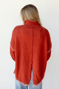 mode, cassandra mock neck sweater