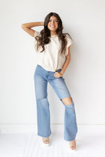 mode, melina ruffle top