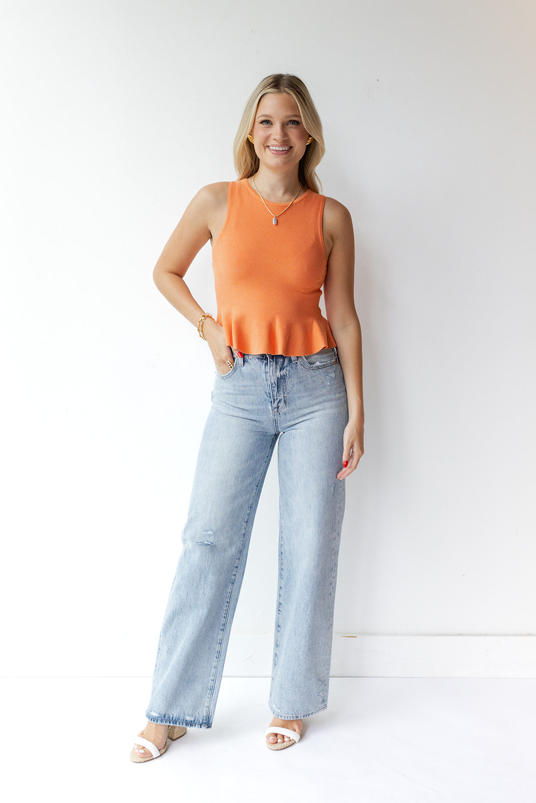 mode, sharma peplum top