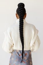 mode, holland high neck knit sweater