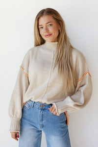 mode, cassandra mock neck sweater