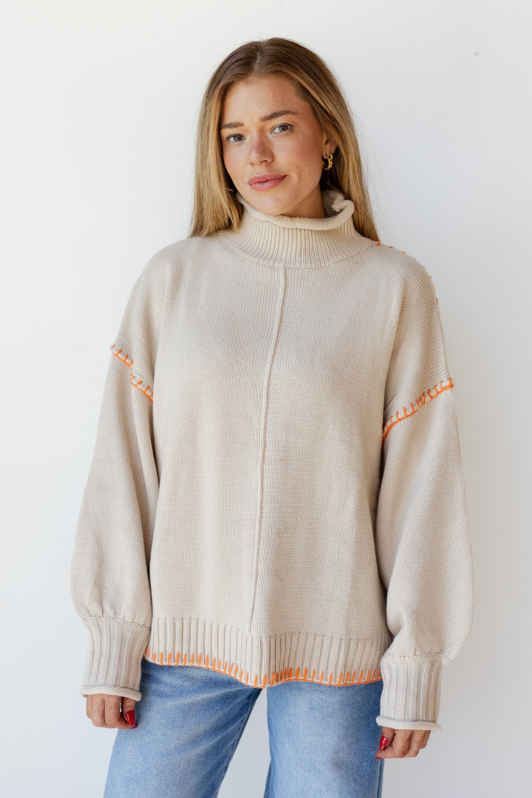 mode, cassandra mock neck sweater