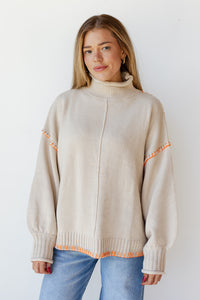 mode, cassandra mock neck sweater
