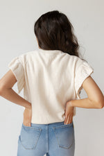 mode, melina ruffle top