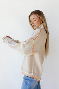 mode, cassandra mock neck sweater