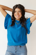 mode, melina ruffle top