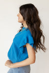 mode, melina ruffle top