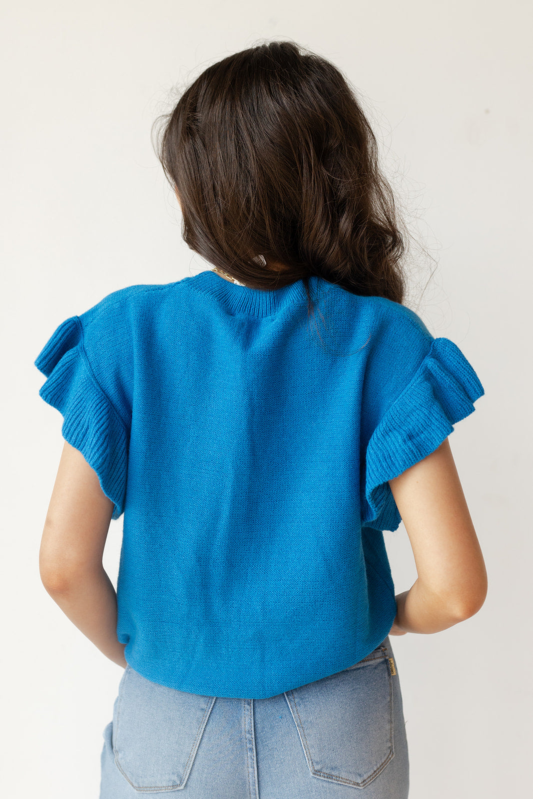mode, melina ruffle top