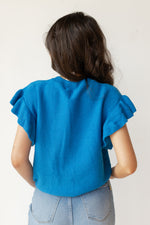mode, melina ruffle top