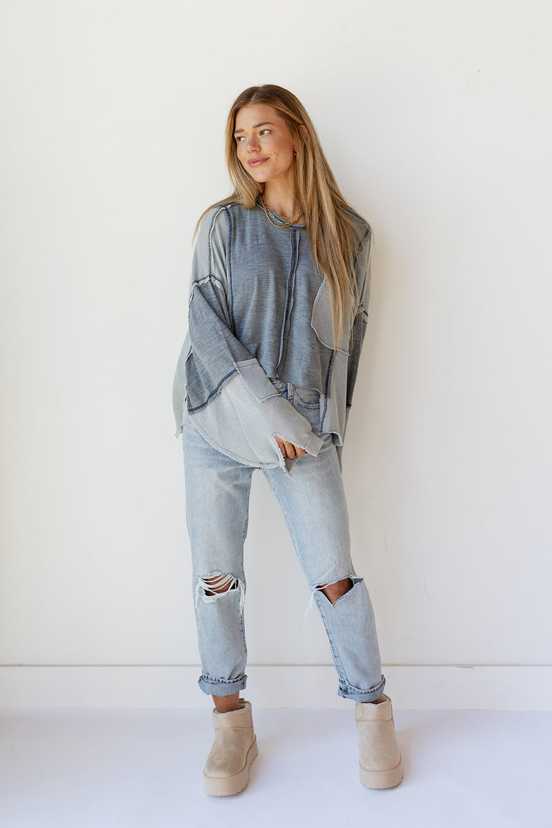 mode, camryn crop long sleeve