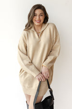 mode, hadleigh half zip sweater dress