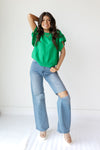 mode, melina ruffle top
