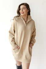 hadleigh half zip sweater dress