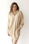 mode, hadleigh half zip sweater dress