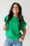 mode, melina ruffle top