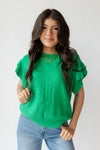 mode, melina ruffle top