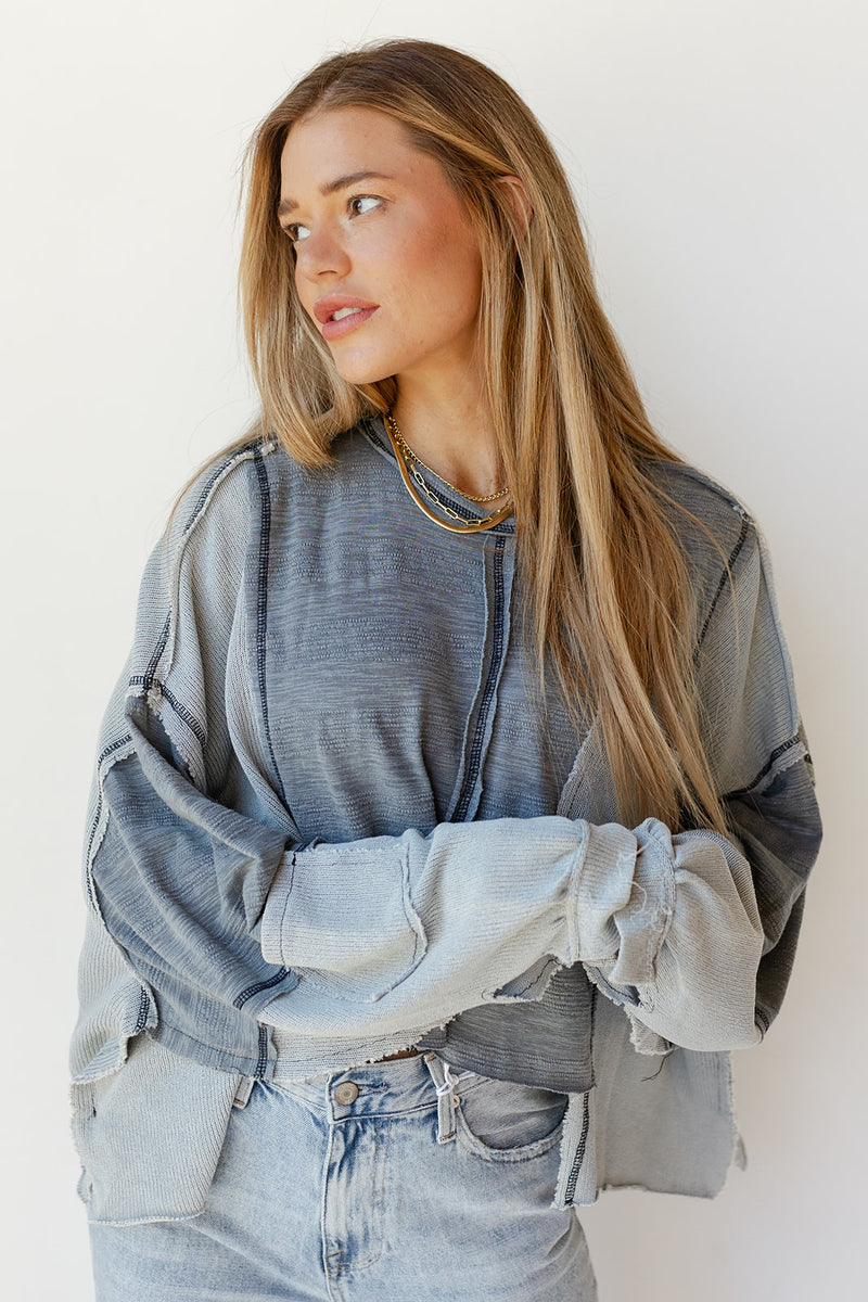 mode, camryn crop long sleeve