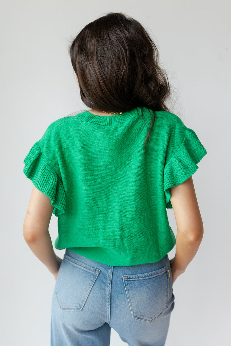 mode, melina ruffle top