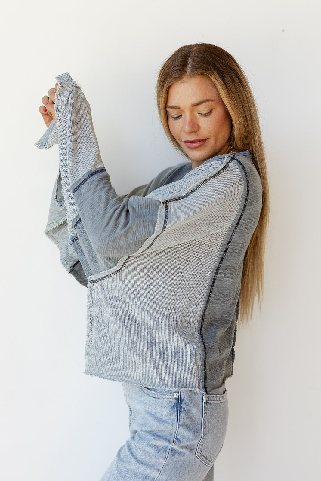 mode, camryn crop long sleeve