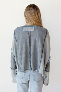 mode, camryn crop long sleeve