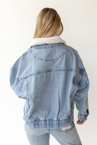 mode, maverick sherpa denim jacket