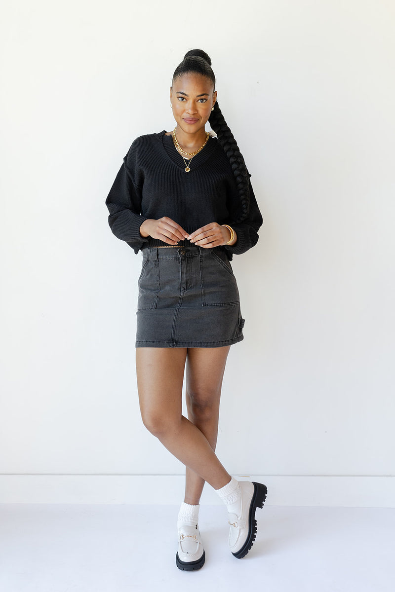mode, nancy v-neck sweater