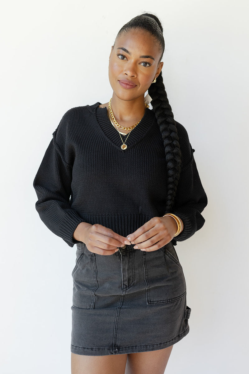 mode, nancy v-neck sweater