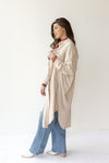 mode, long corduroy jacket