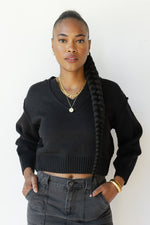 mode, nancy v-neck sweater