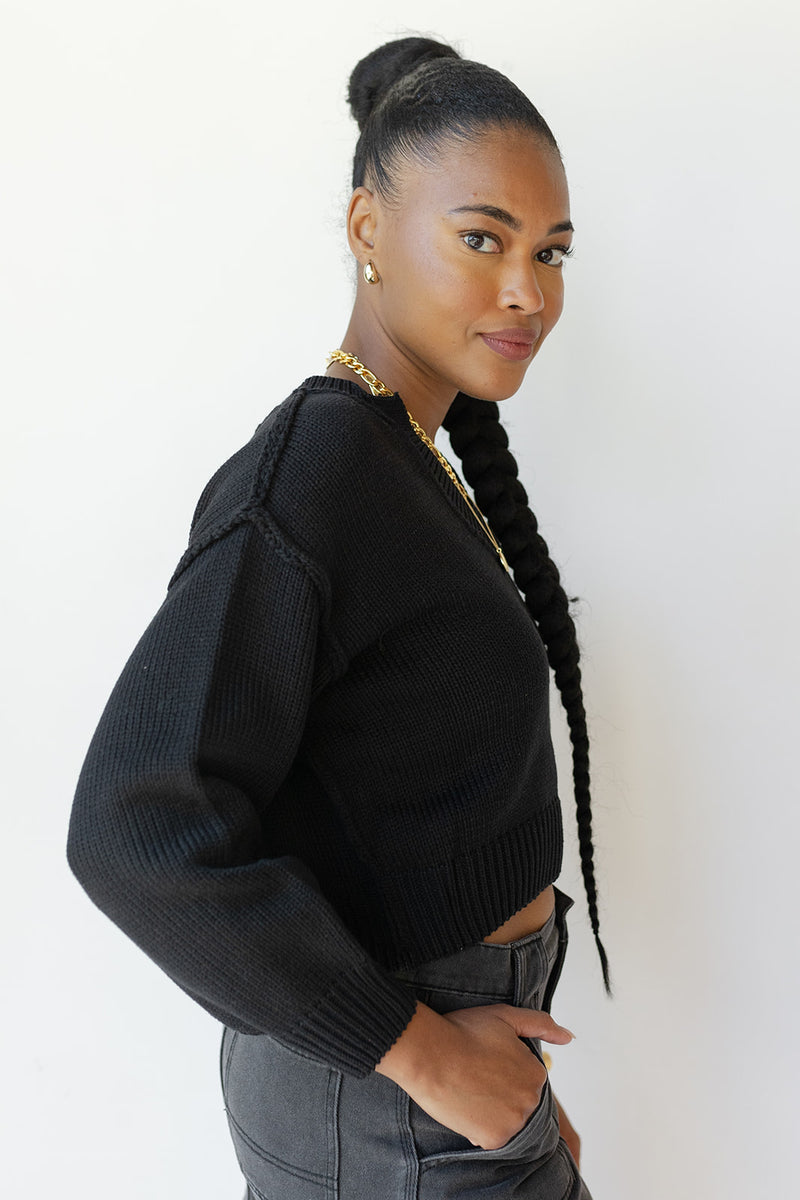 mode, nancy v-neck sweater