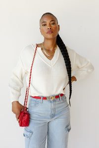 mode, nancy v-neck sweater