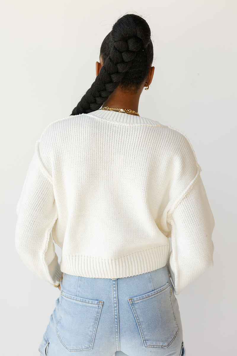 mode, nancy v-neck sweater