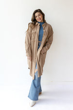 mode, long corduroy jacket