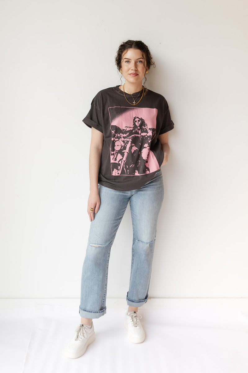 mode, rider t-shirt