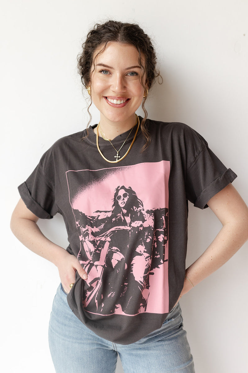 mode, rider t-shirt