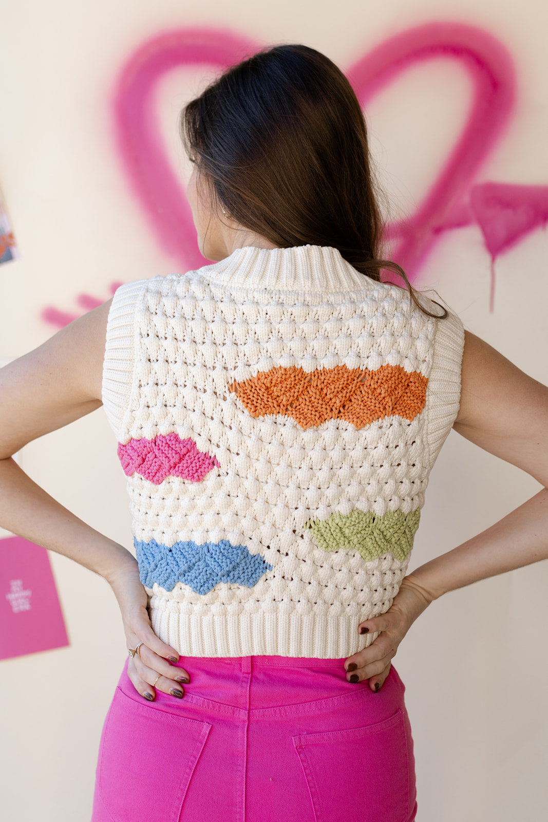 mode, edna cable vest